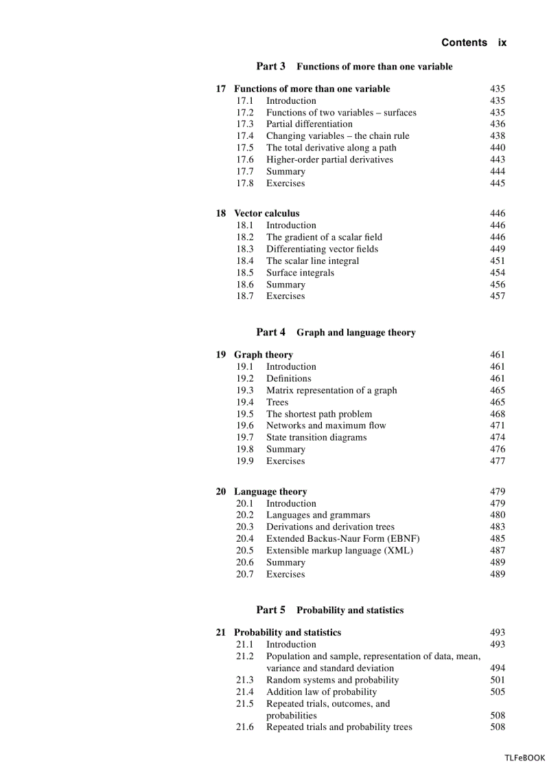 image for page Mathematics for Electrical Engineering and Computing