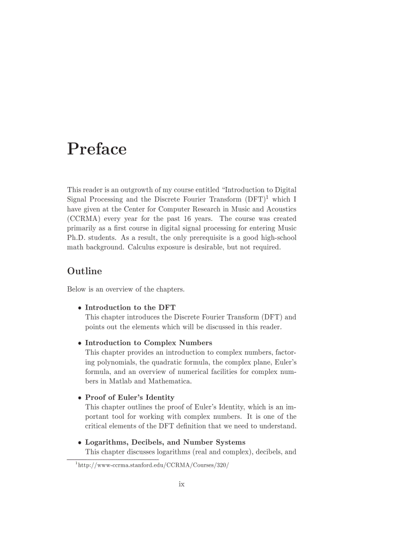 image for page Mathematics of the Discrete Fourier Transform