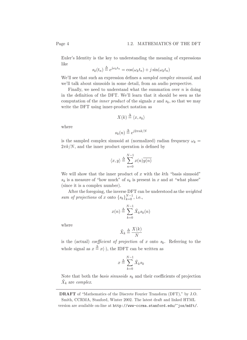 image for page Mathematics of the Discrete Fourier Transform