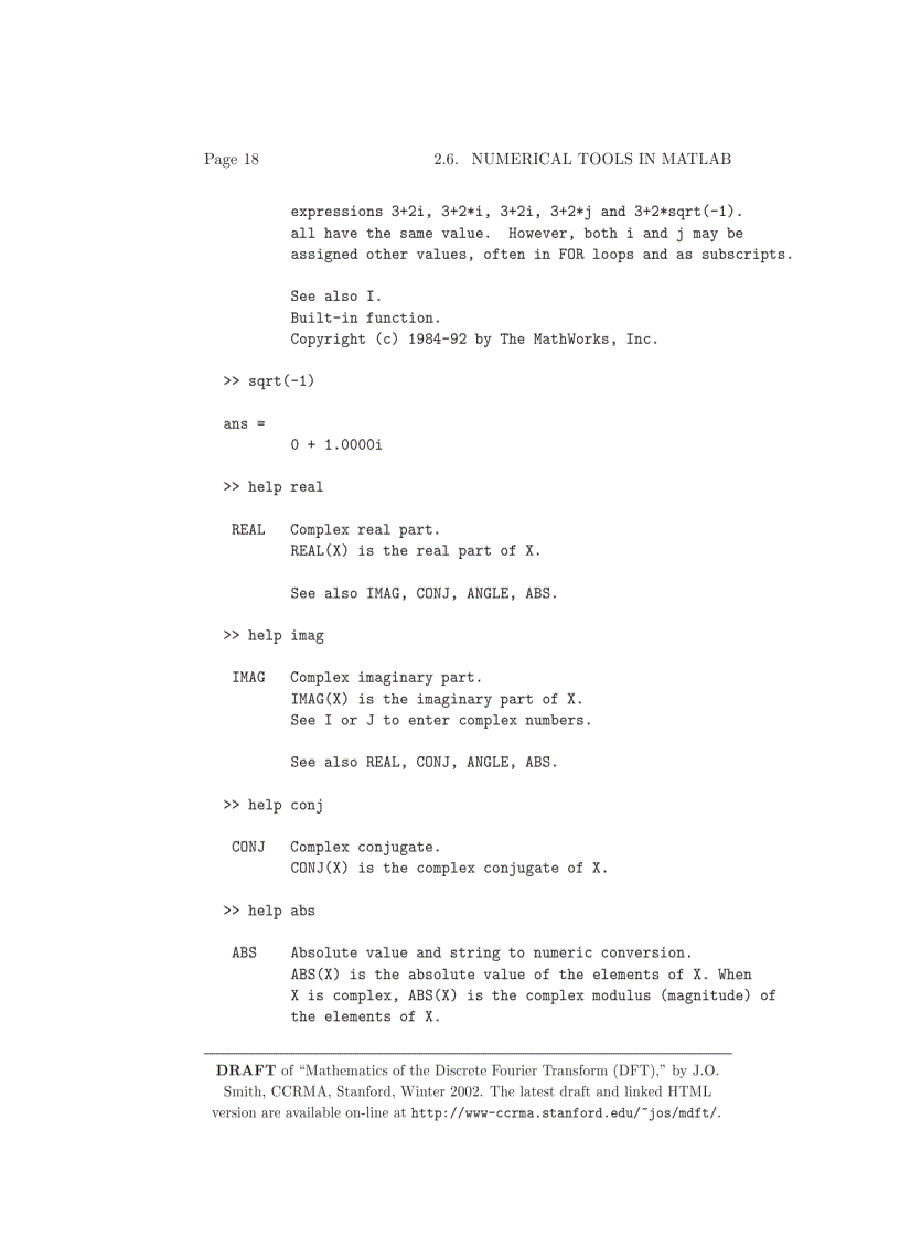 image for page Mathematics of the Discrete Fourier Transform
