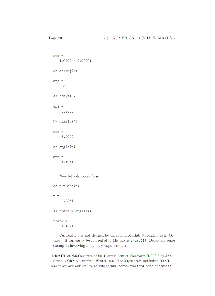 image for page Mathematics of the Discrete Fourier Transform