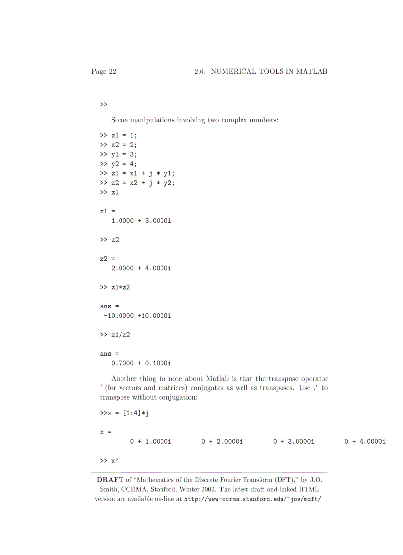 image for page Mathematics of the Discrete Fourier Transform