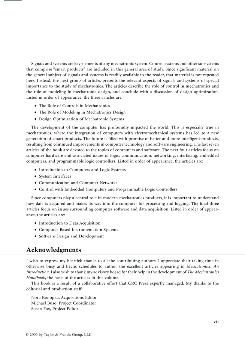 image for page Mechatronics An Introduction