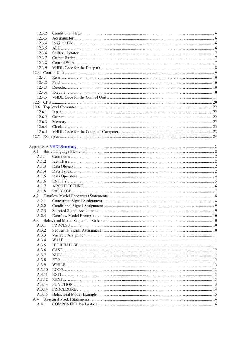 image for page Microprocessor Design Principles and Practices With VHDL