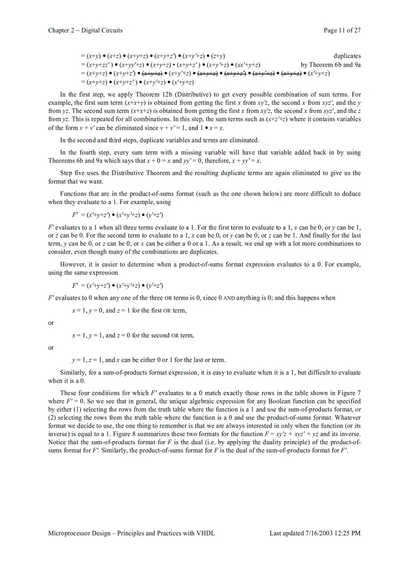 image for page Microprocessor Design Principles and Practices With VHDL