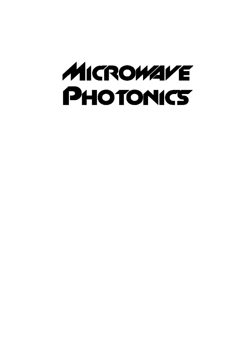 image for page Microwave Photonics