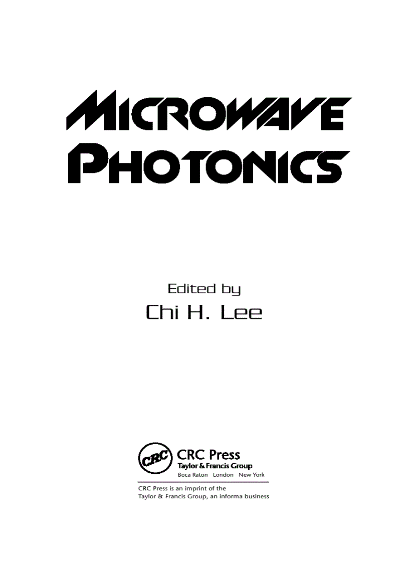 image for page Microwave Photonics