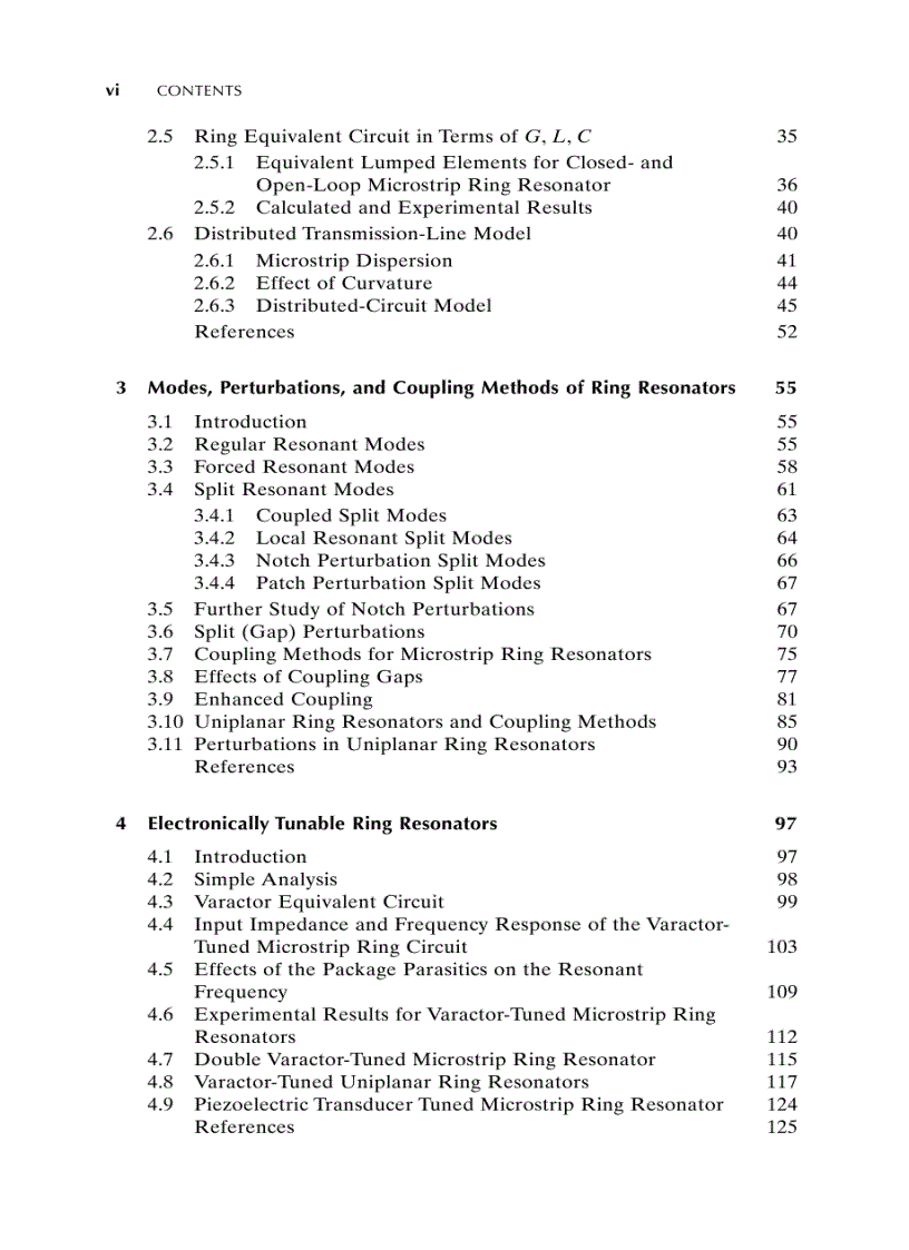 Microwave Ring Circuits and Related Structures