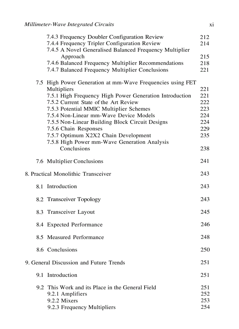 image for page Millimeter Wave Integrated Circuits