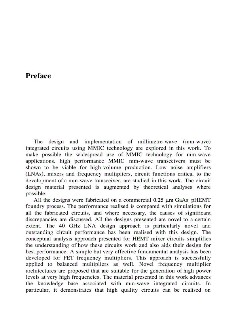 image for page Millimeter Wave Integrated Circuits