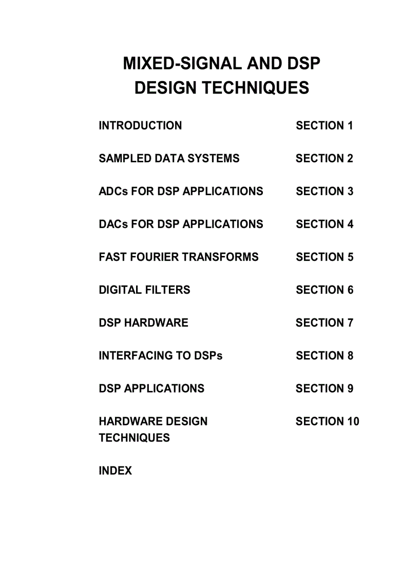 image for page Mixed Signal And DSP Design Techniques 1