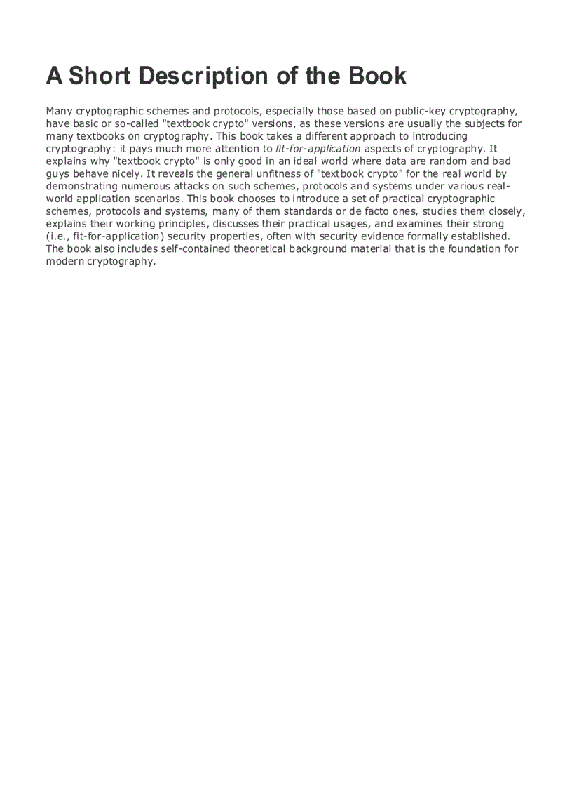 image for page Modern Cryptography Theory And Practice