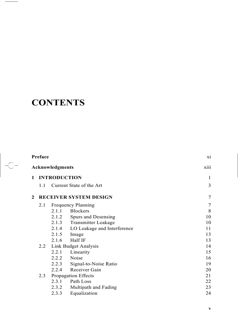 image for page Modern Receiver Front Ends Systems Circuits and Integration