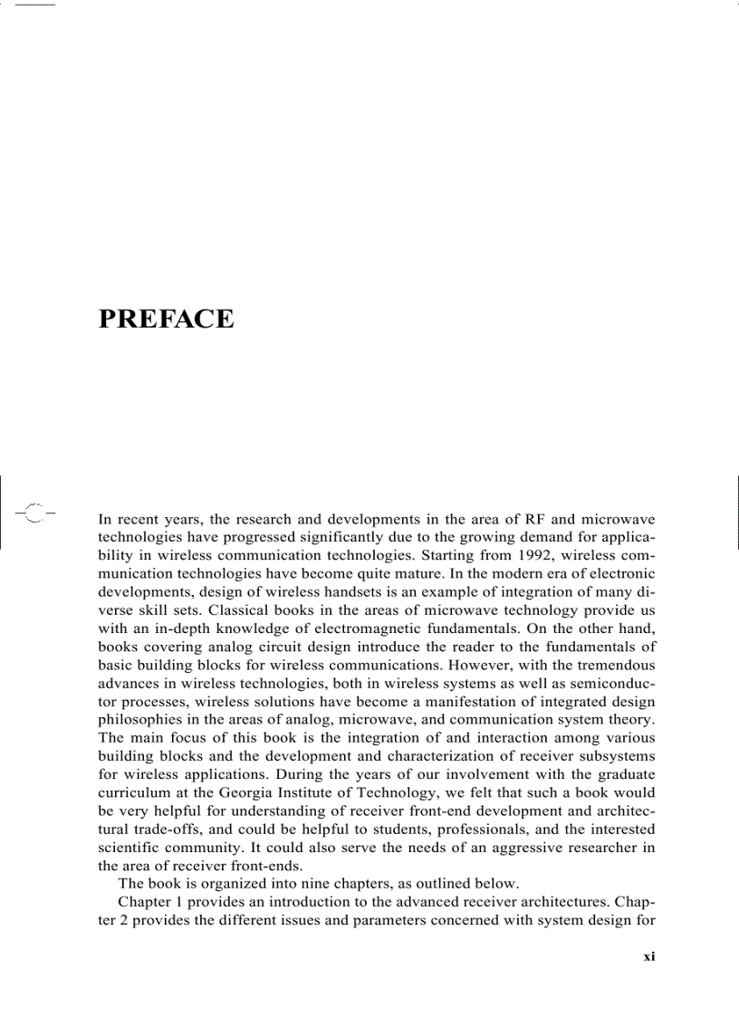 image for page Modern Receiver Front Ends Systems Circuits and Integration