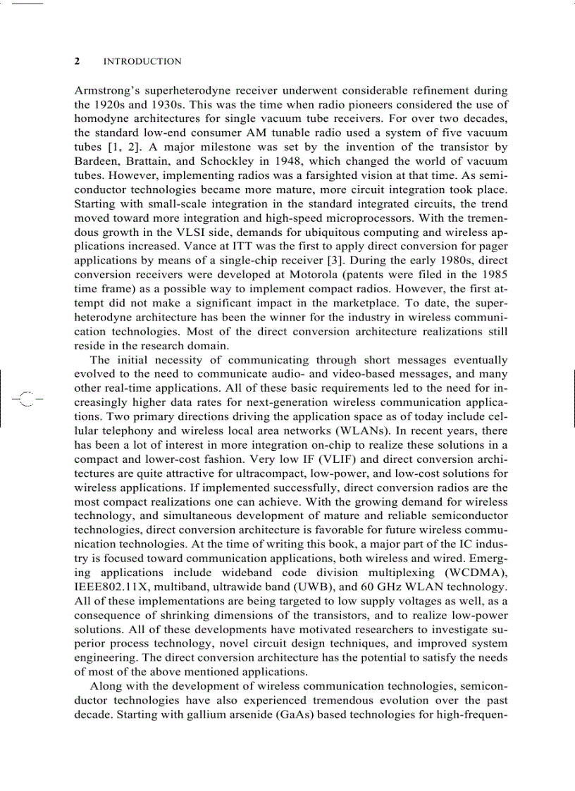 image for page Modern Receiver Front Ends Systems Circuits and Integration