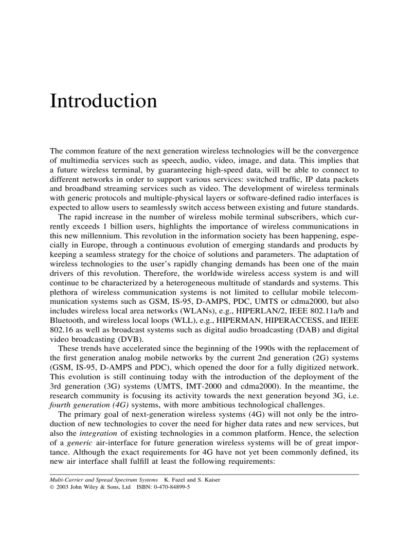 image for page Multi Carrier and Spread Spectrum Systems