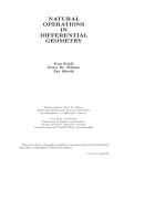 Natural Operations in Differential Geo