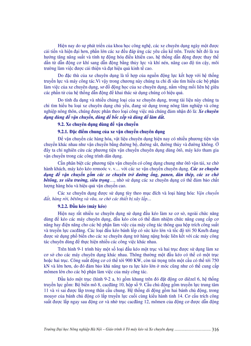 image for page Ô tô máy kéo và xe chuyên dụng