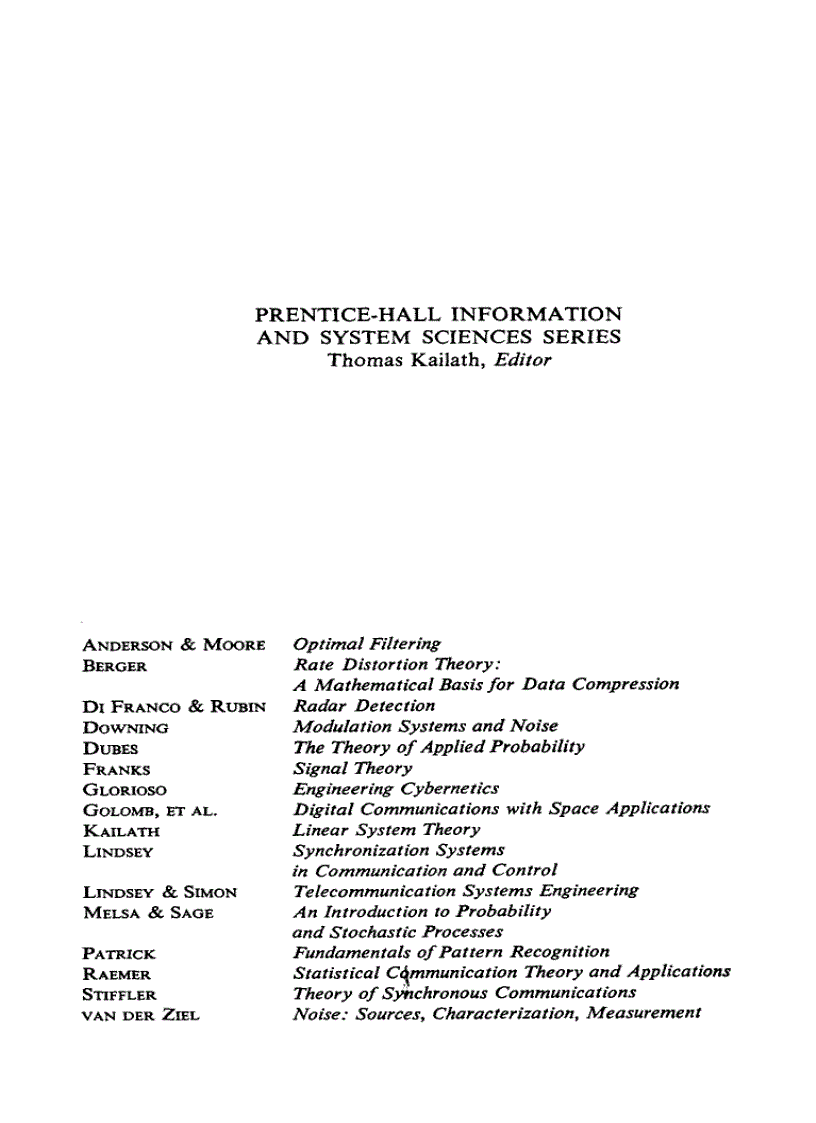 image for page Optimal Filtering
