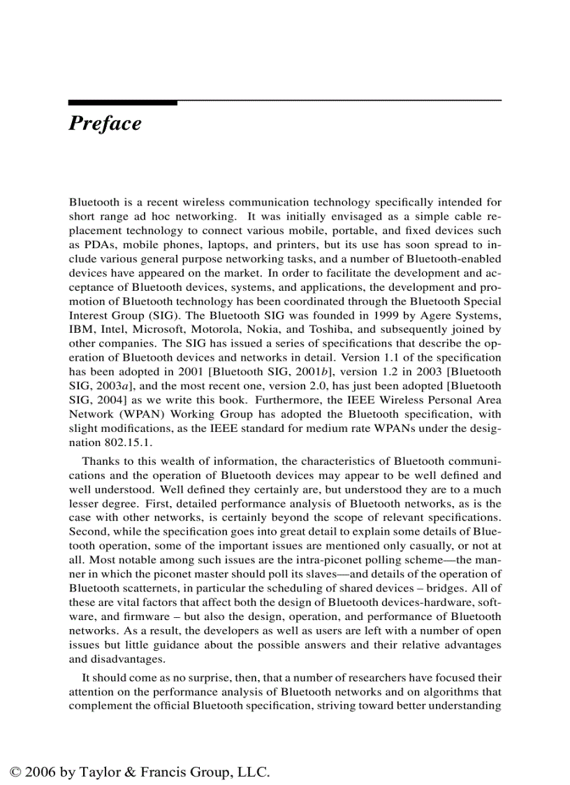 image for page Performance Modeling and Analysis of Bluetooth Networks Polling Scheduling and Traffic Control