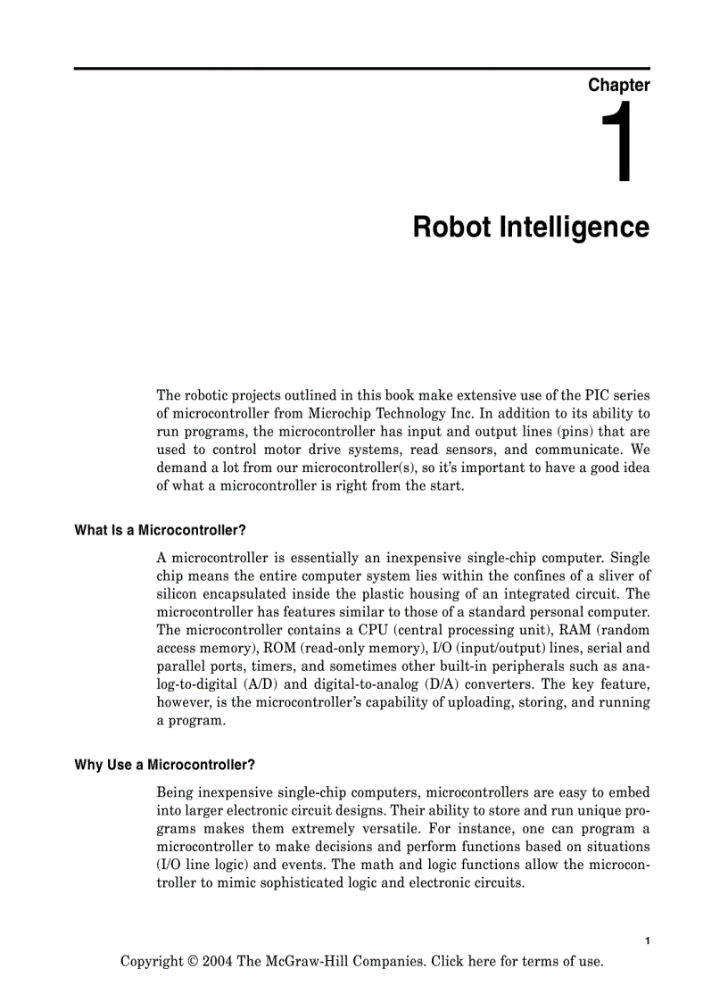 image for page PIC Robotics A Beginners Guide to Robotics Projects Using the PIC Micro