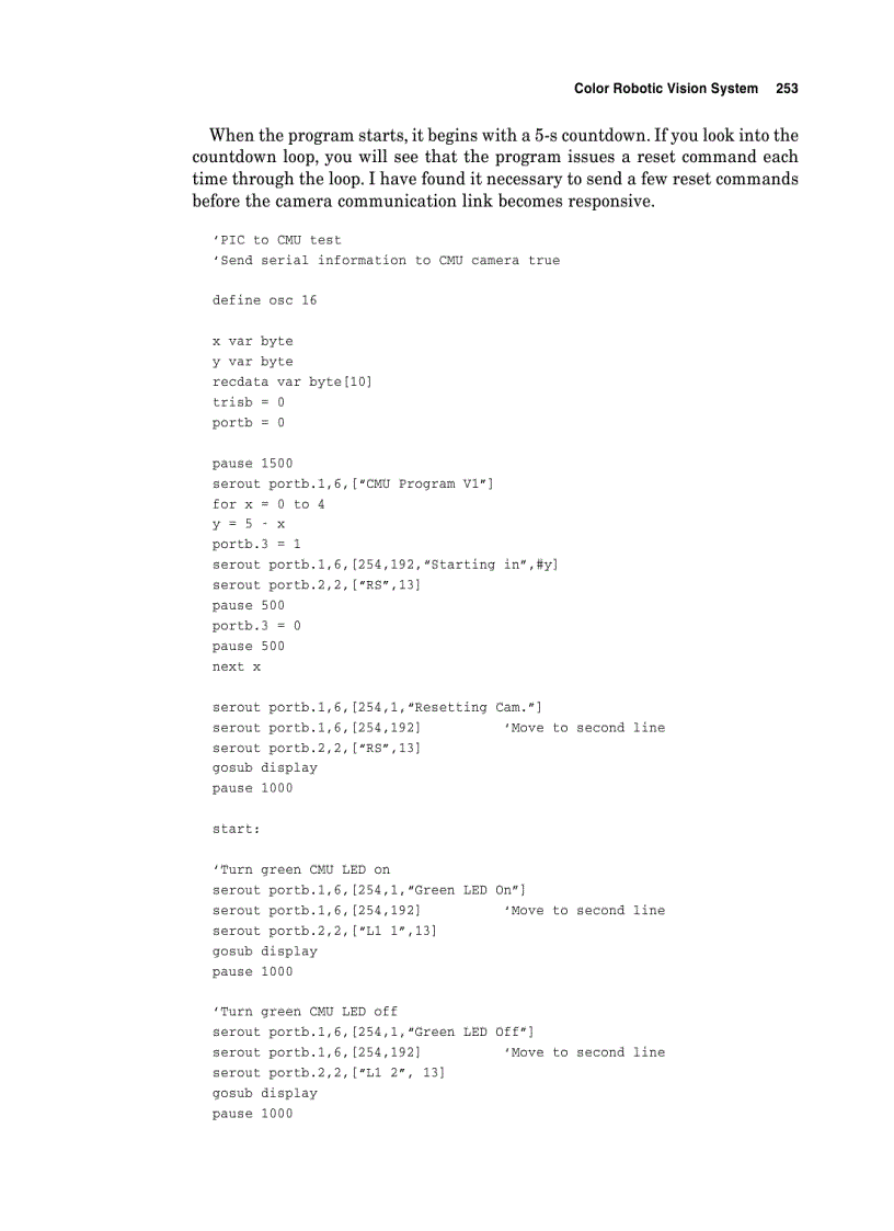 image for page PIC Robotics A Beginners Guide to Robotics Projects Using the PIC Micro