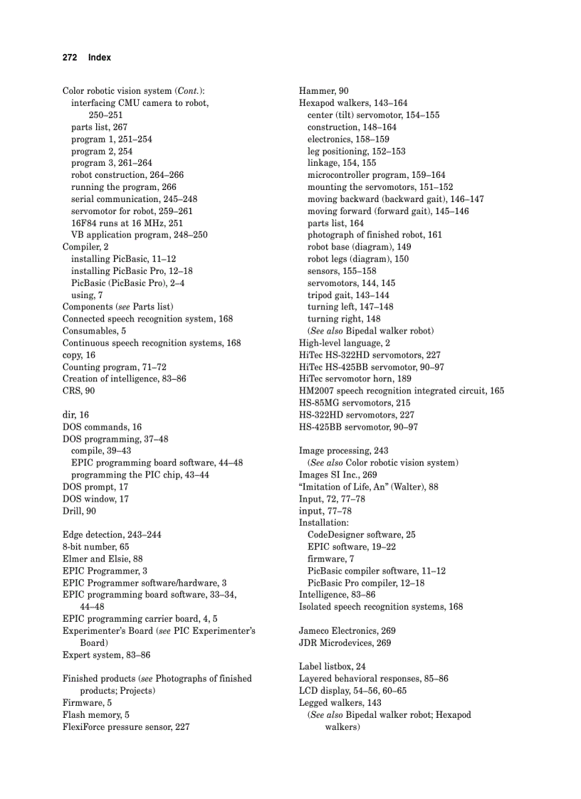 image for page PIC Robotics A Beginners Guide to Robotics Projects Using the PIC Micro