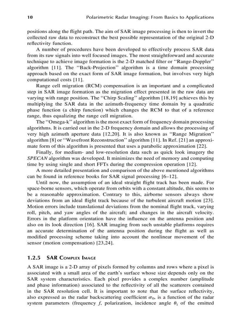 image for page Polarimetric Radar Imaging From Basics to Applications Optical Science and Engineering