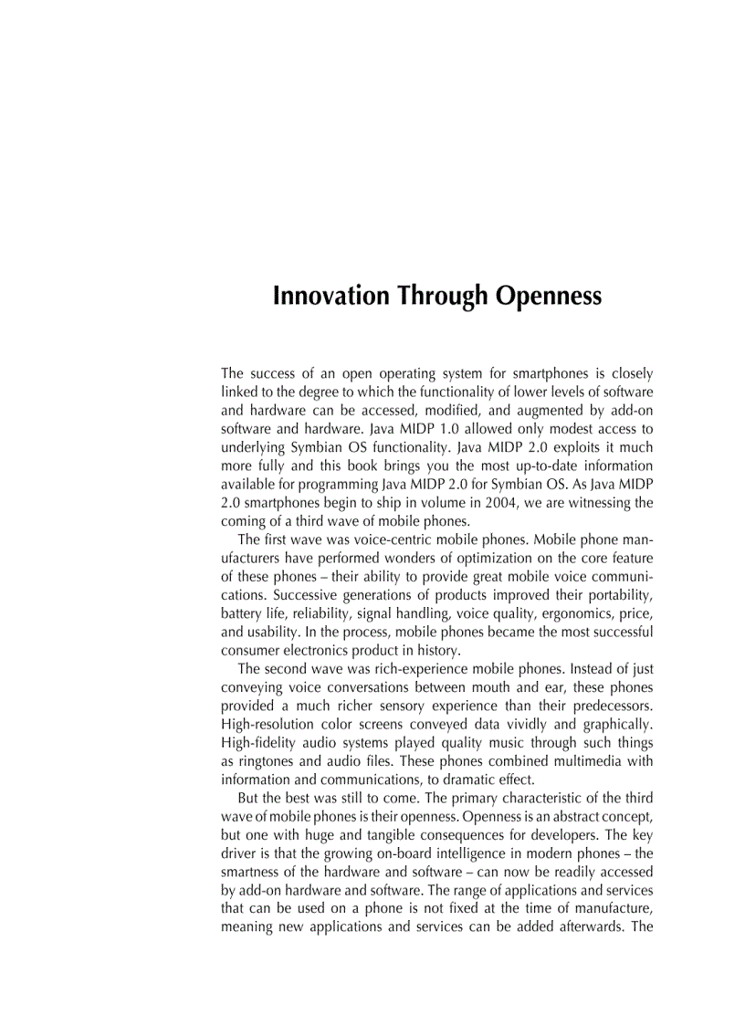 image for page Programming Java 2 Micro Edition for Symbian OS