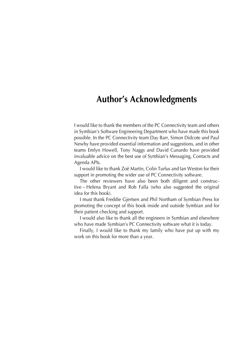 image for page Programming PC Connectivity Applications for Symbian OS Smartphone Synchronization and Connectivity for Enterprise and Application Developers