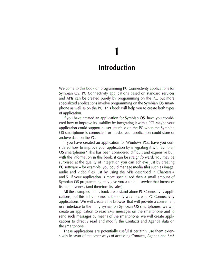 image for page Programming PC Connectivity Applications for Symbian OS Smartphone Synchronization and Connectivity for Enterprise and Application Developers