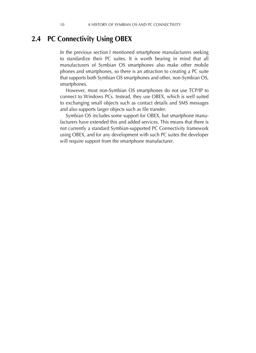 image for page Programming PC Connectivity Applications for Symbian OS Smartphone Synchronization and Connectivity for Enterprise and Application Developers