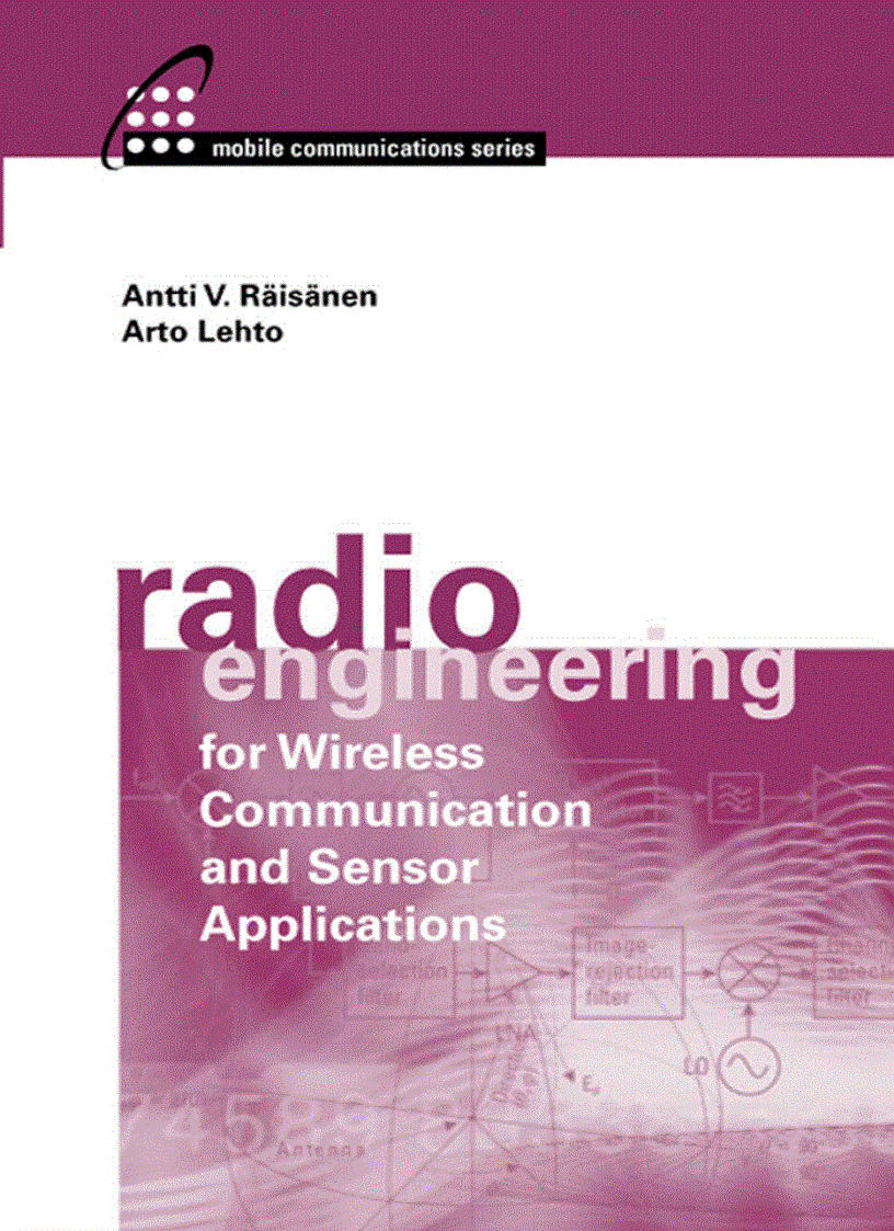 image for page Radio Engineering for Wireless Communication and Sensor Applications