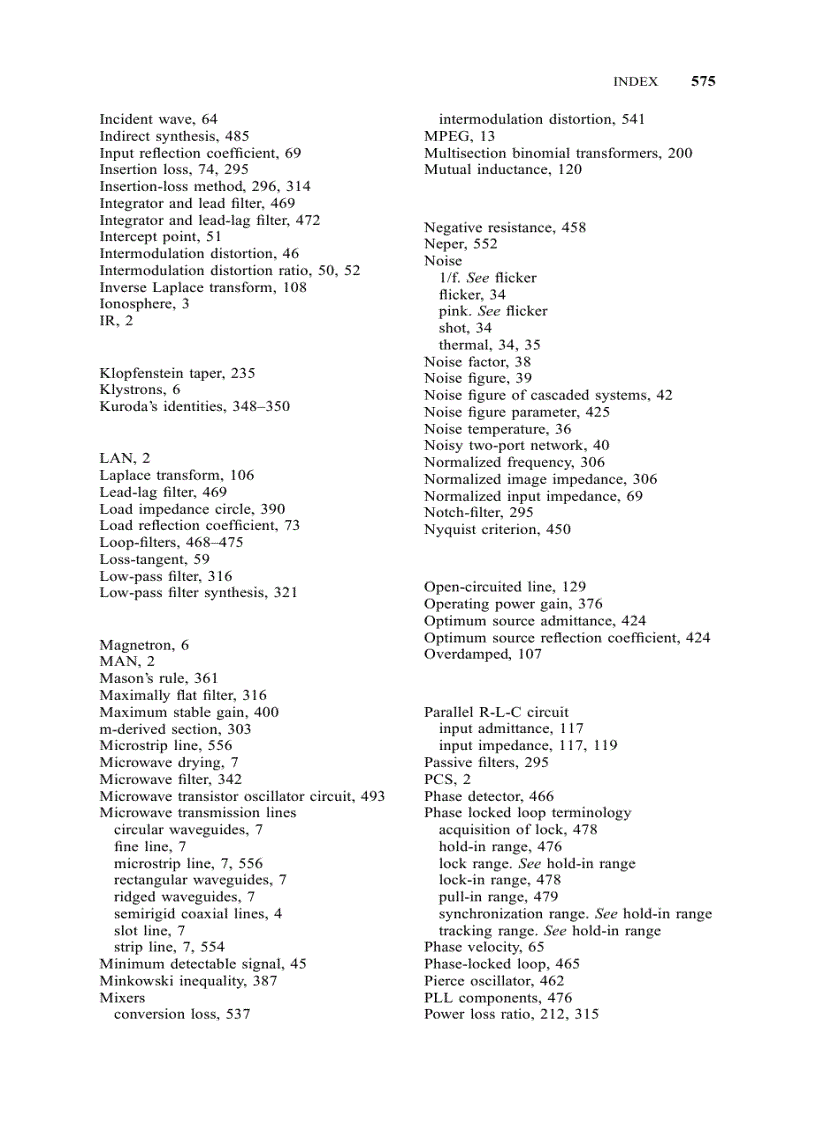 image for page Radio Frequency and Microwave Communication Circuits Analysis and Design 1