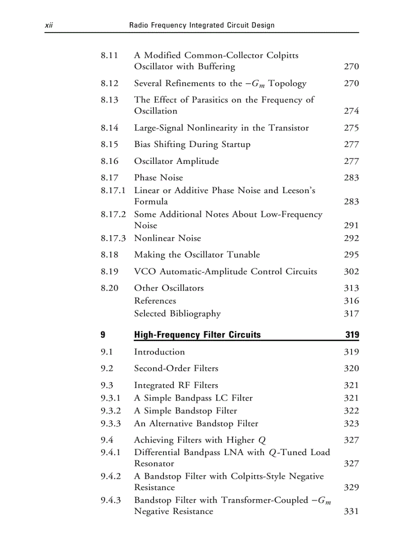 image for page Radio Frequency Integrated Circuit Design