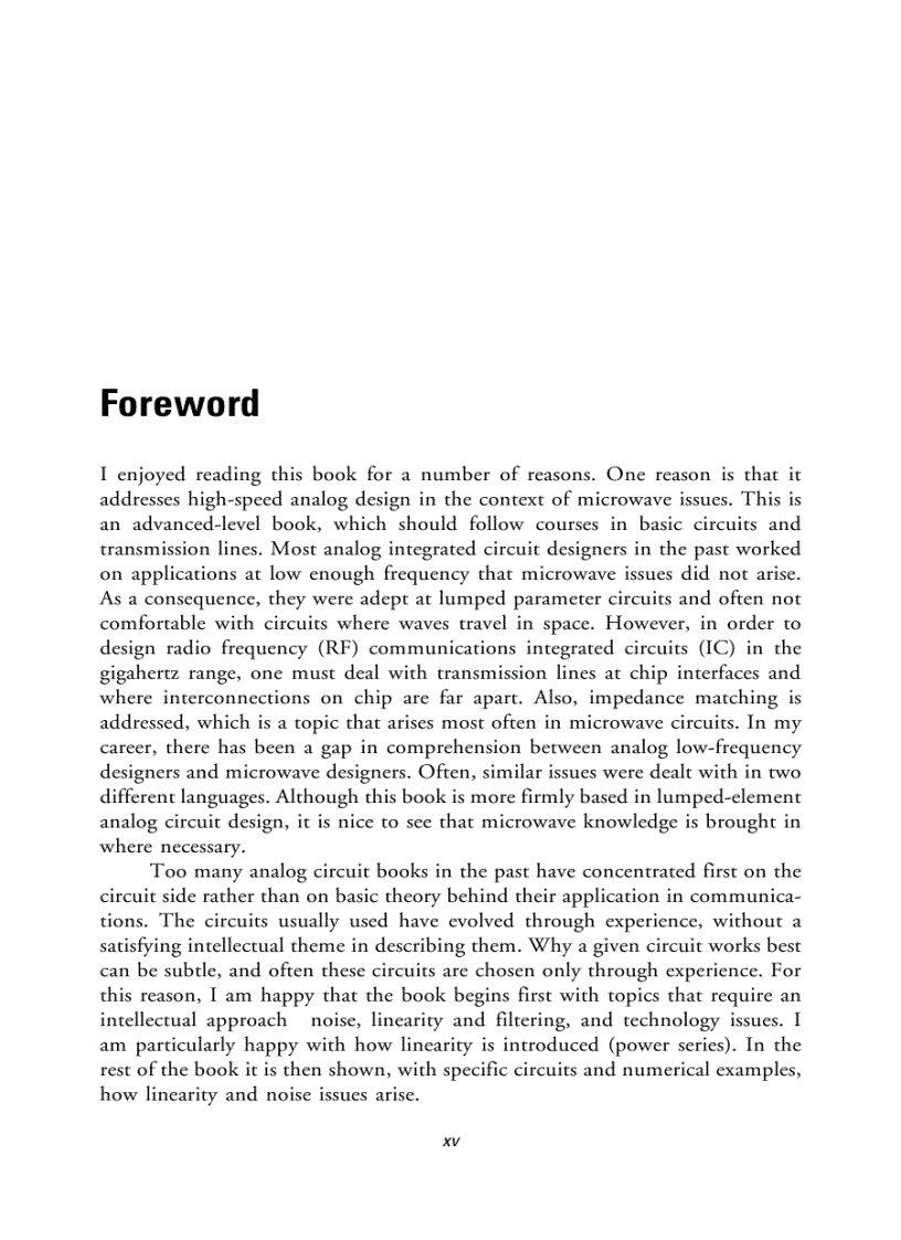 image for page Radio Frequency Integrated Circuit Design