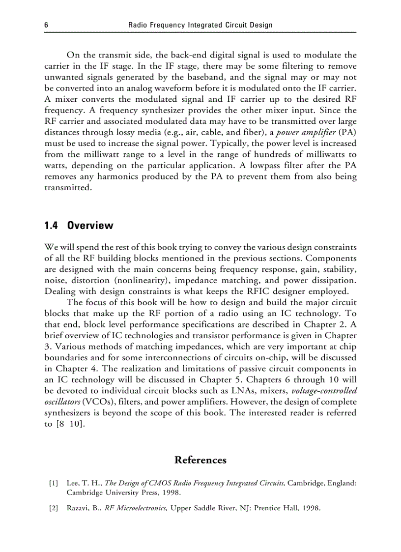 image for page Radio Frequency Integrated Circuit Design