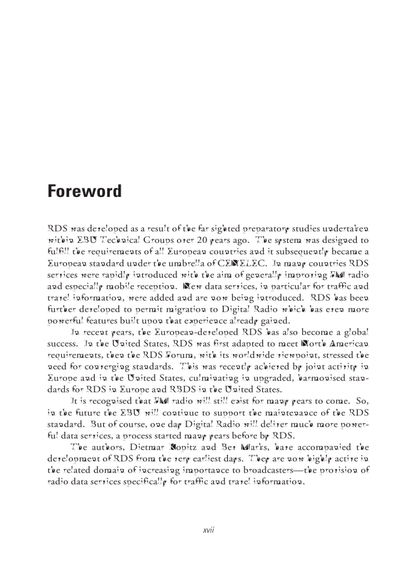 image for page RDS The Radio Data System