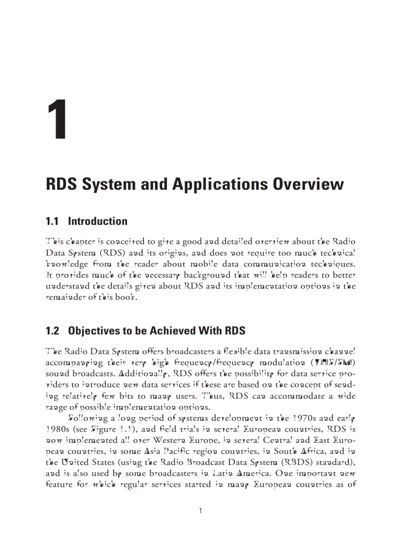 image for page RDS The Radio Data System