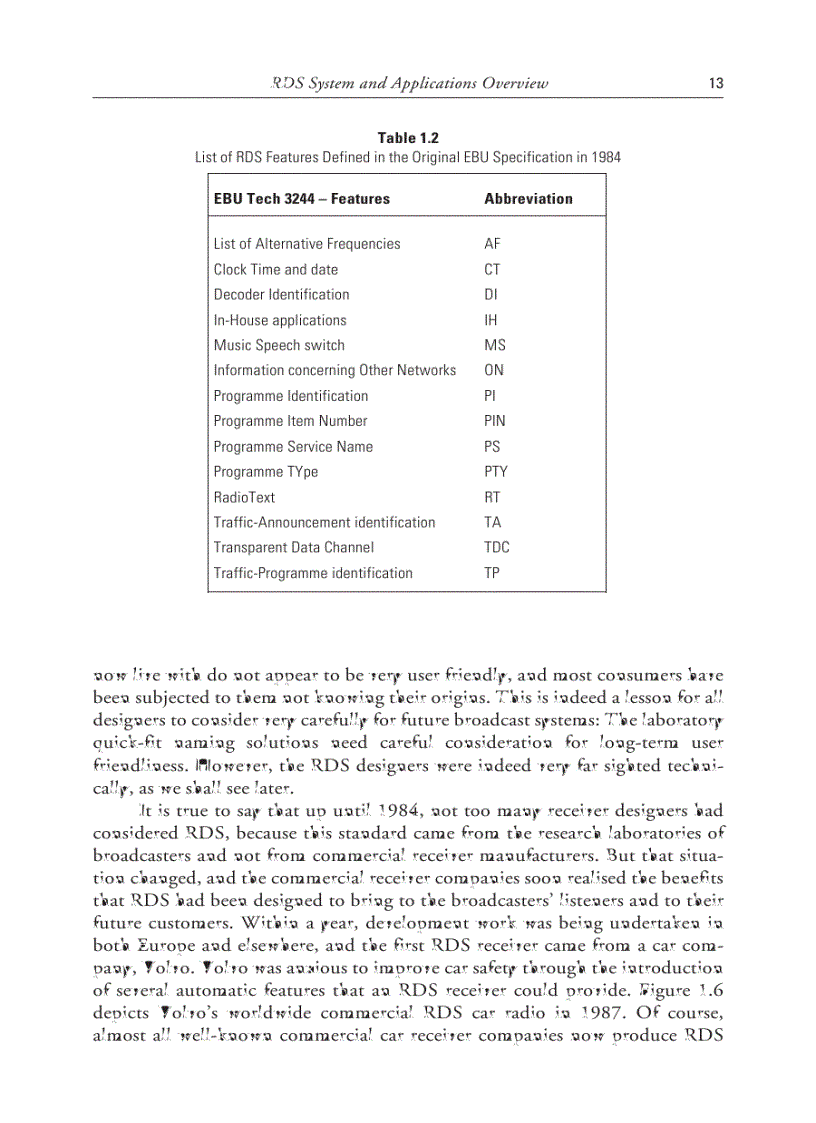 image for page RDS The Radio Data System