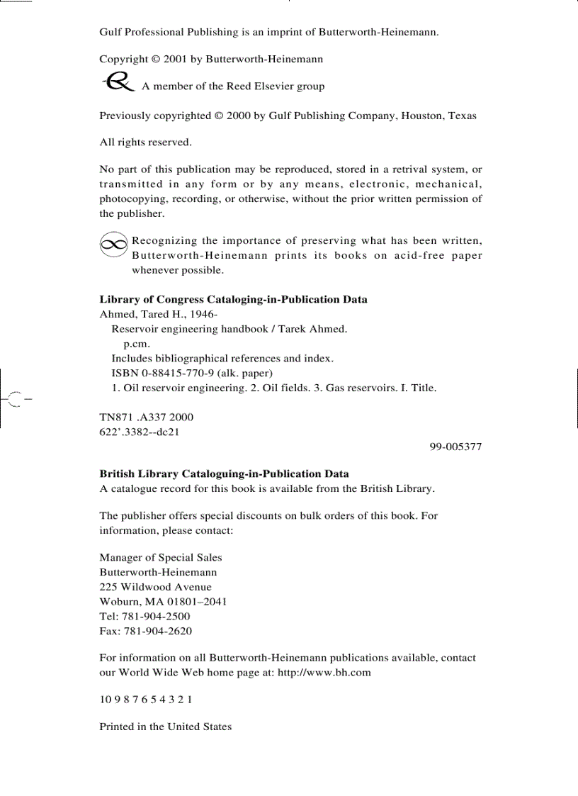 image for page Reservoir Engineering Handbook Second Edition