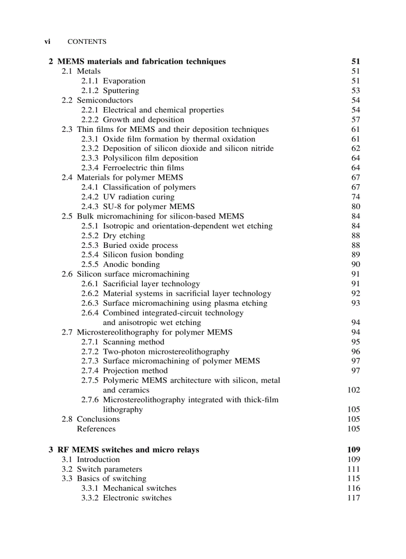 image for page RF MEMS and Their Applications