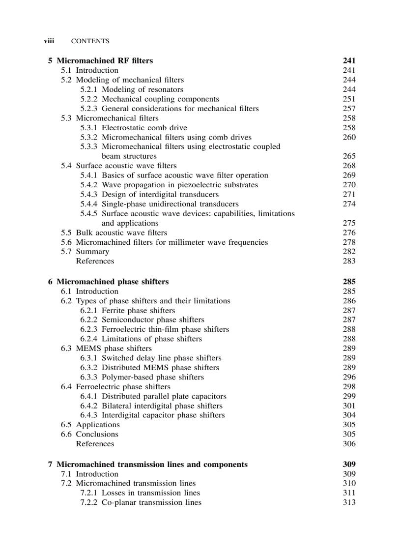 image for page RF MEMS and Their Applications