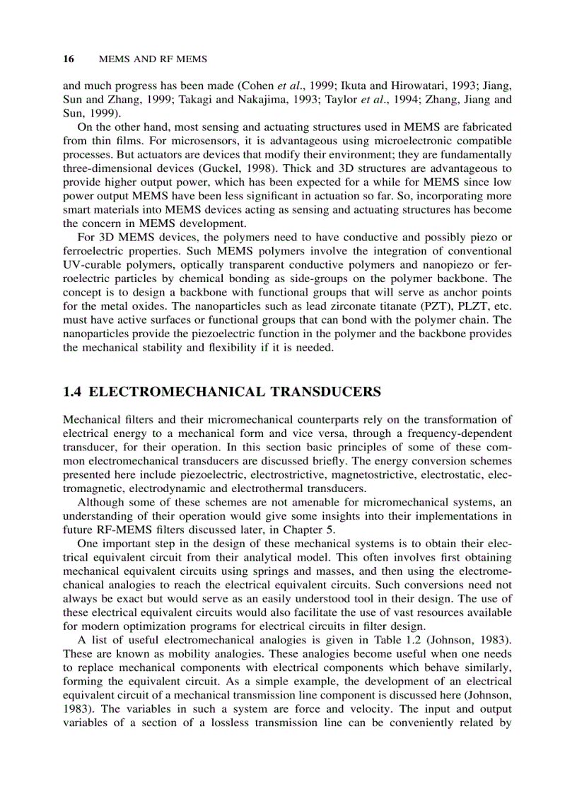 image for page RF MEMS and Their Applications