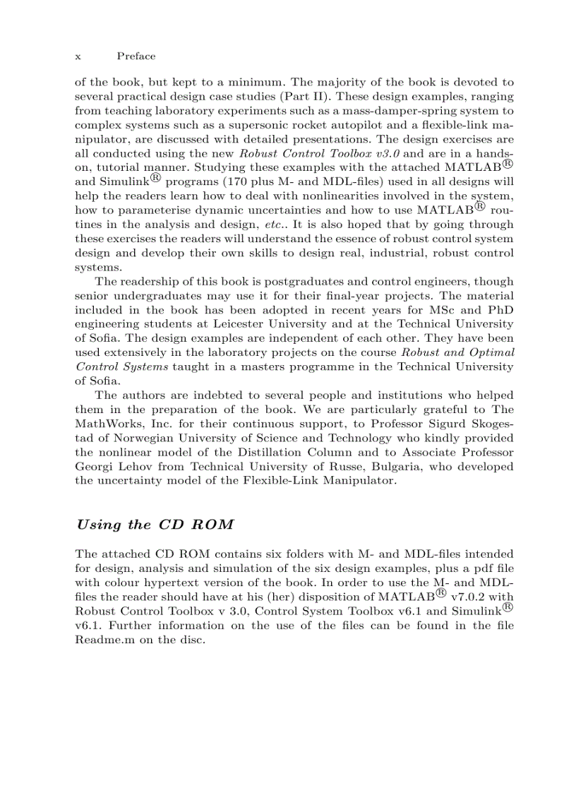 image for page Robust Control Design with MATLAB