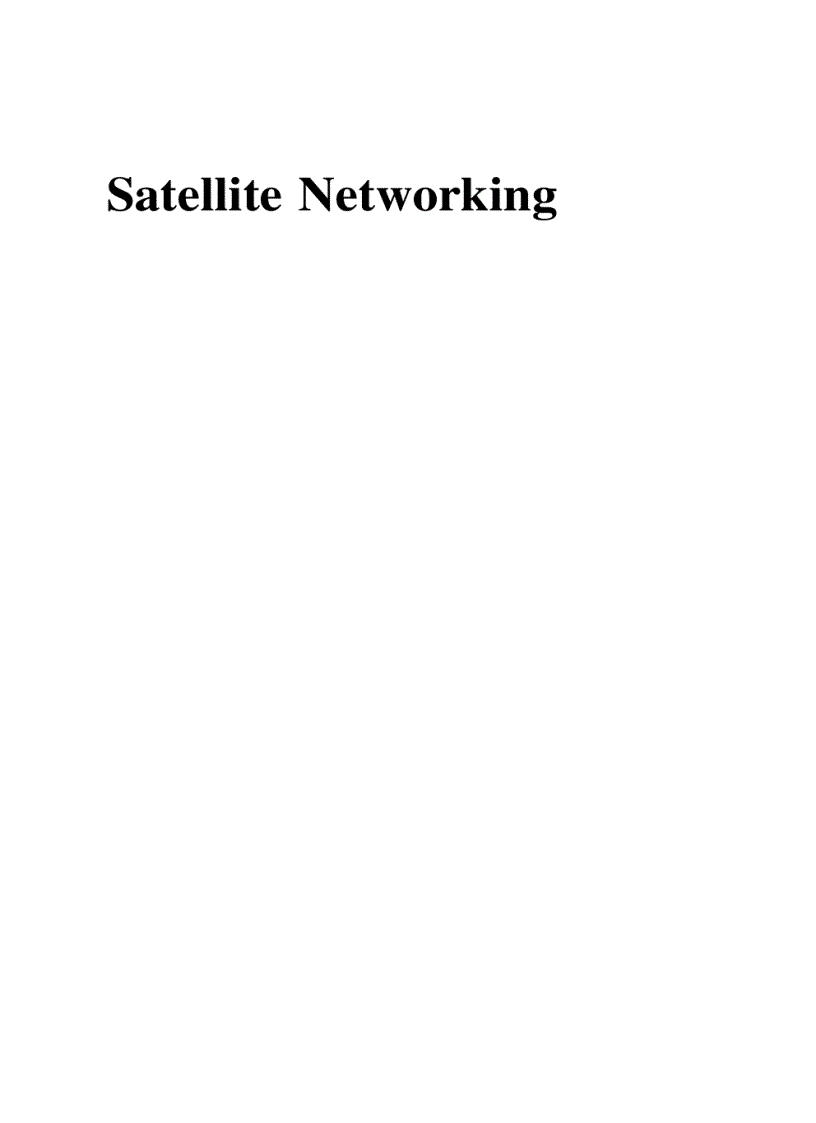 image for page Satellite Networking Principles and Protocols
