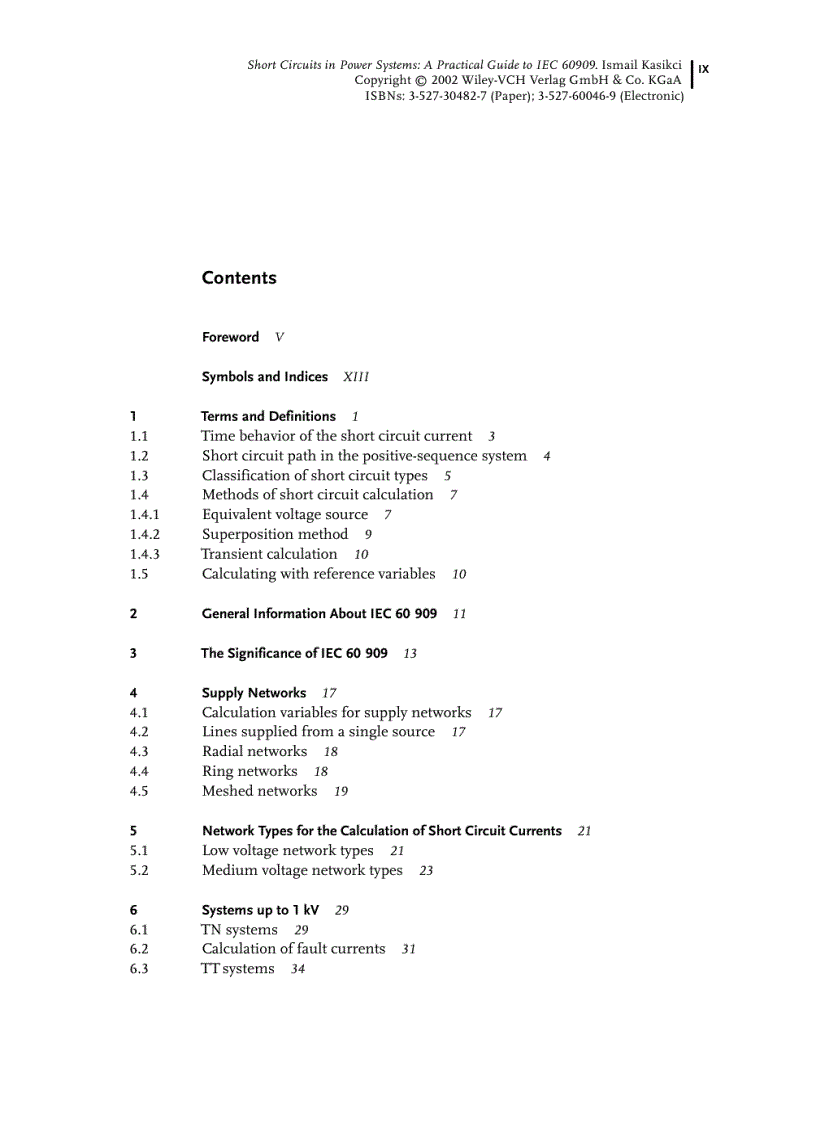 image for page Short Circuits in Power Systems