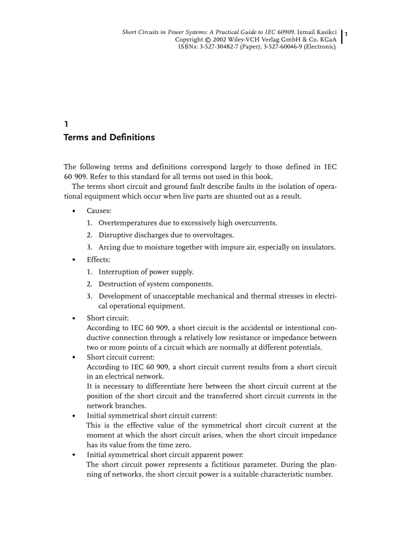 image for page Short Circuits in Power Systems