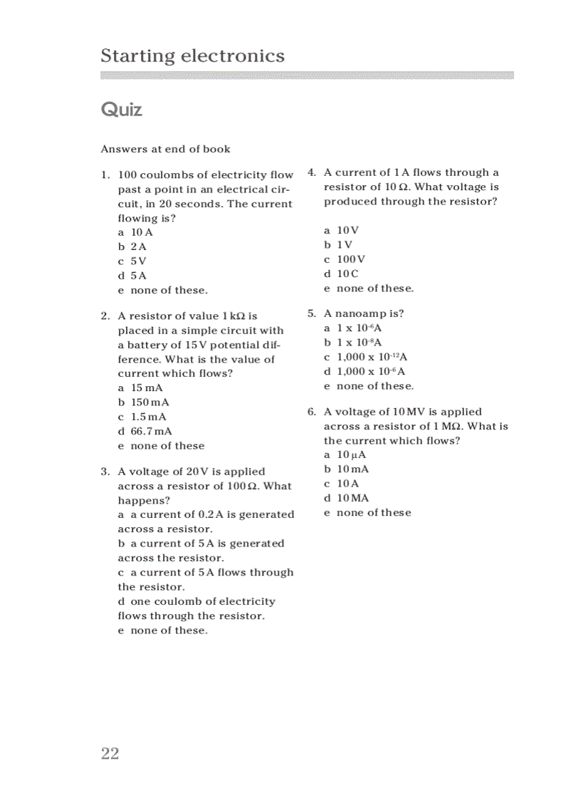 image for page Starting Electronics 3rd Edition