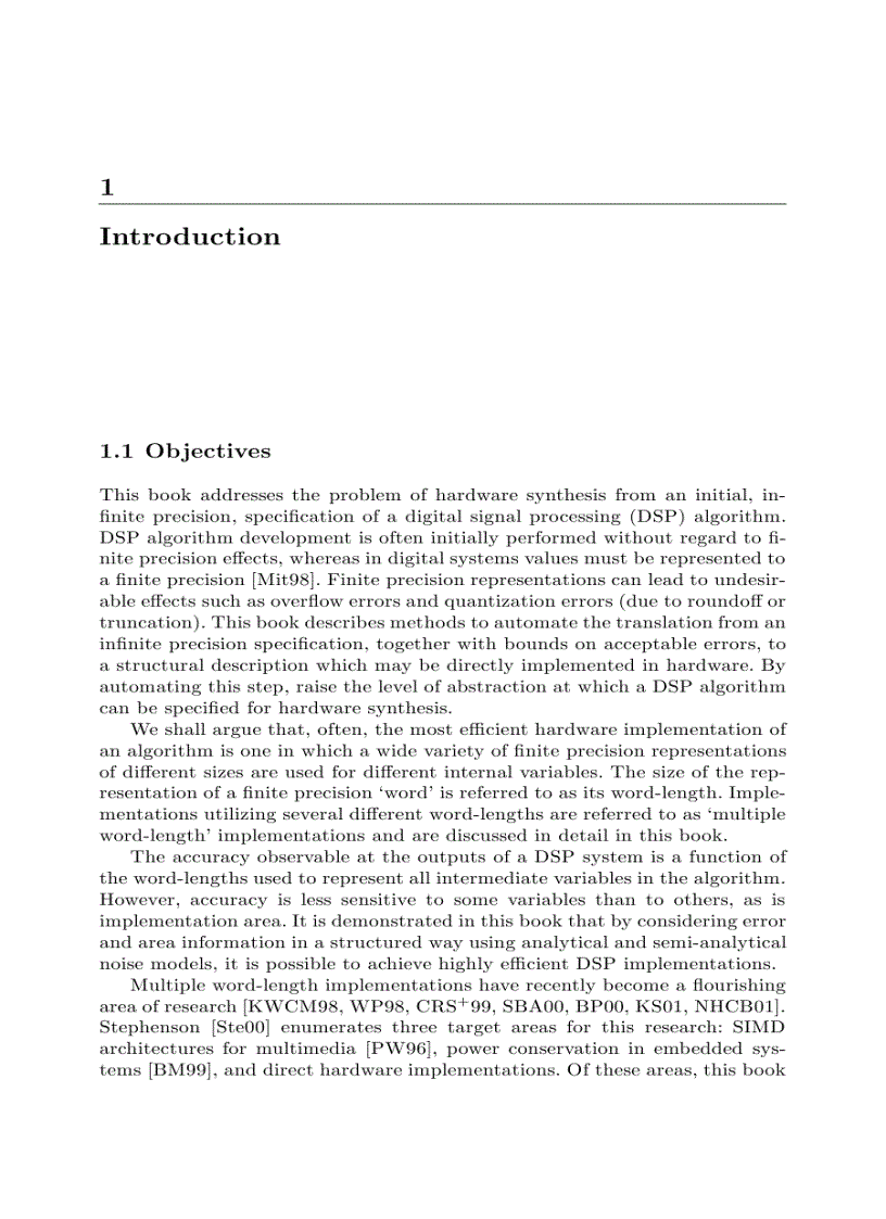image for page Synthesis and optimization of DSP algorithms